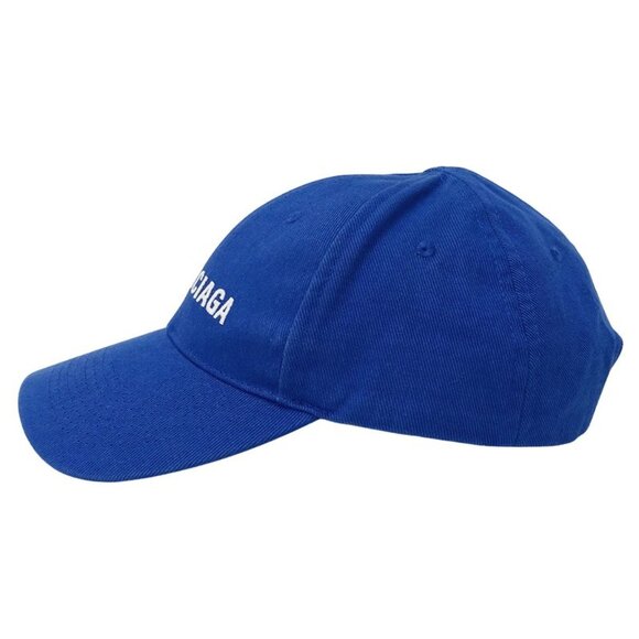 Balenciaga Cap Cotton Blue L Logo Stylish main image 10